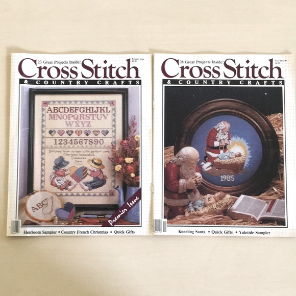 1985-87 Lot of 8 Cross Stitch & Country Crafts Magazines Vintage (Better Homes) - Picture 2 of 9